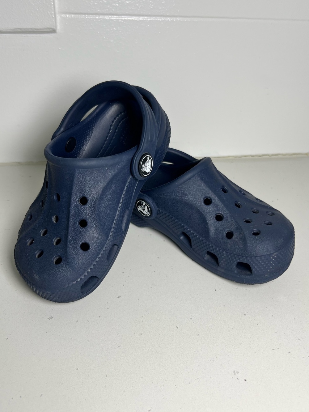 Crocs Classic Clog Toddler Size C8 Navy Blue Slip-On Shoes